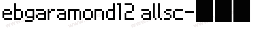 ebgaramond12 allsc字体转换